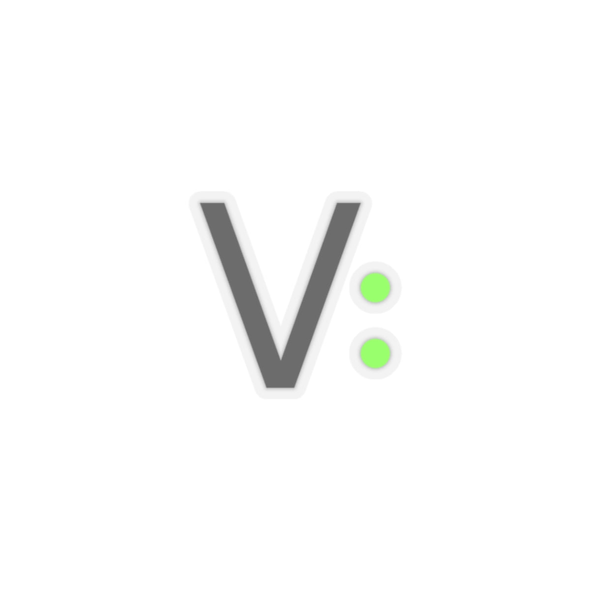 V: Logo Sticker